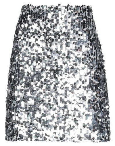 Shop Be Blumarine Woman Midi Skirt Silver Size 4 Polyester