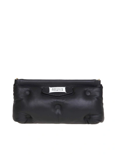 Shop Maison Margiela Glam Slam Small Quilted Bag In Black