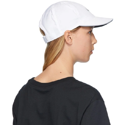 Shop Nike White Featherlight Running Cap In 100 White