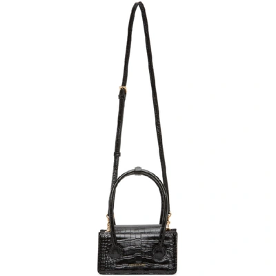 Marge Sherwood Black Croc Small Acco Bag