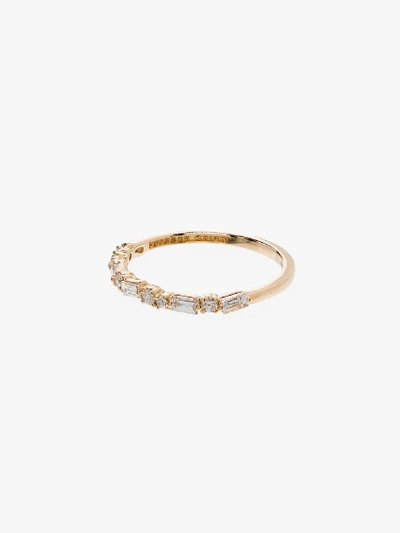Suzanne Kalan 18k Yellow Gold Fireworks Diamond Ring In Metallic