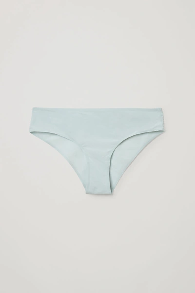 Shop Cos Recycled Polyamide Brazilian Briefs In Turquoise