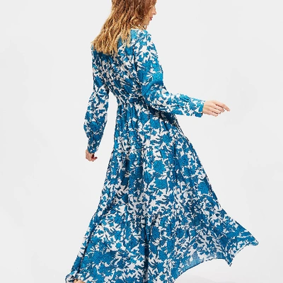 Shop La Doublej Bellini Dress In Lilium Blu