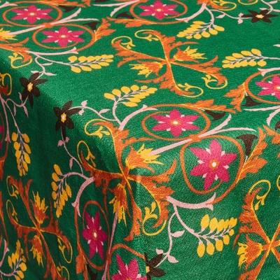Shop La Doublej Large Tablecloth In Stella Alpina Verde