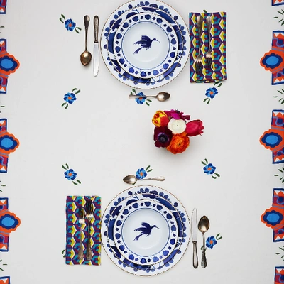 Shop La Doublej Charger Plate In Wildbird Blu