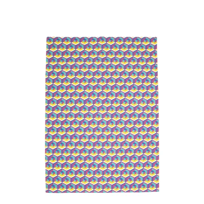 Ladoublej Dish Towel In Cubi Giallo/fucsia