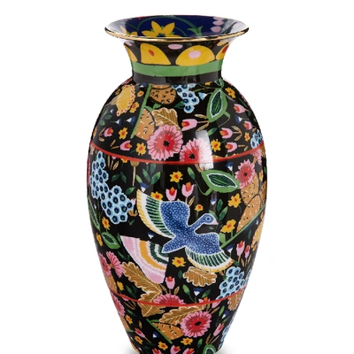 La Doublej Amphora Vase In Colombo Nero