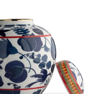 Shop La Doublej Big Tea Jar In Wildbird Blu