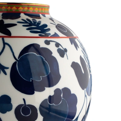 La Doublej Big Bubble Vase In Wildbird Blu