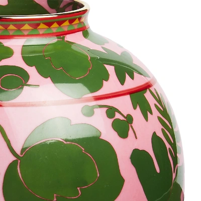 La Doublej Bubble Vase In Wildbird Rosa/verde