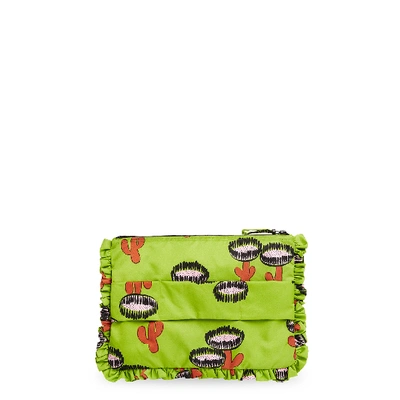 Shop La Doublej Hand Pochette In Chirpy Cactus Verde