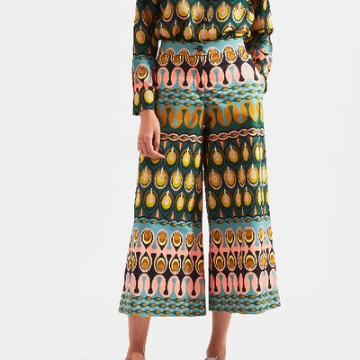 La Doublej High-waisted Culottes In Rio Verde