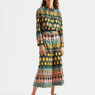 La Doublej High-waisted Culottes In Rio Verde