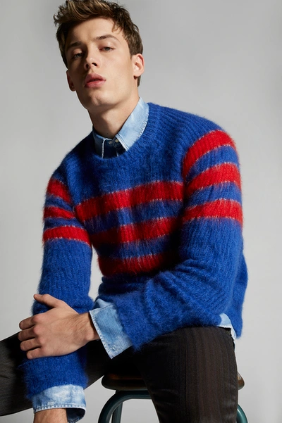 Shop Dsquared2 Men Pullover In Bright Blue