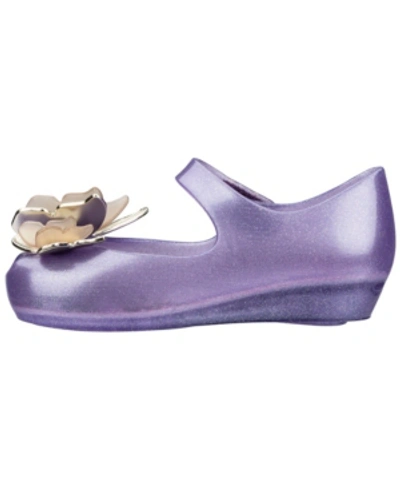 Shop Mini Melissa Little Girls Ultragril Fly Iii Bb Zshoe In Lilac Gold