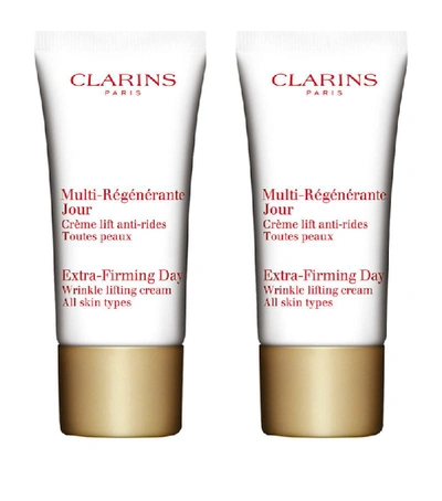 Shop Clarins Extra-firming Duo Set In White