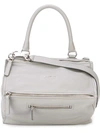 Givenchy Medium Pandora Bag In Light-gray Textured-leather In Pearl Grey