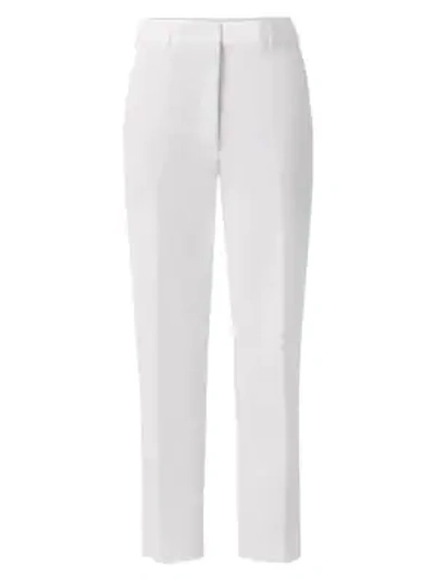 Shop Akris Flavin Cotton Pants In Le Blanc