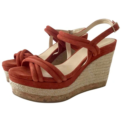 Pre-owned Jimmy Choo Sandals In Orange