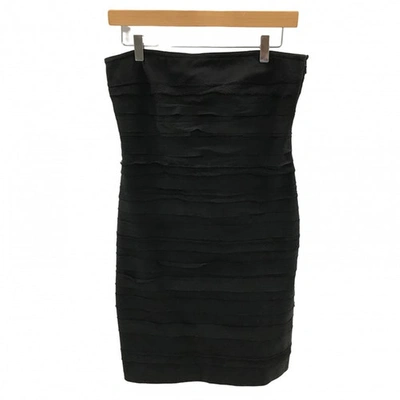 Pre-owned Dkny Black Cotton Dress