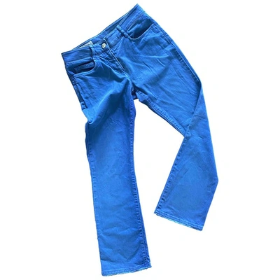 Pre-owned Incotex Slim Pants In Blue