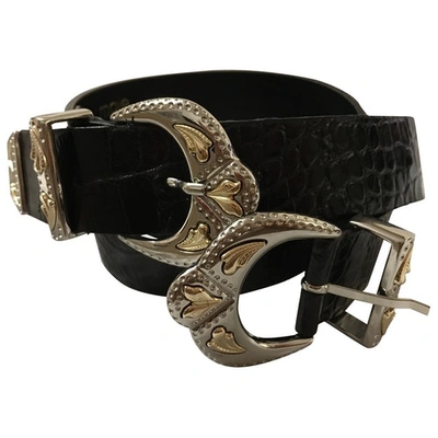 Pre-owned Maje Fall Winter 2019 Black Leather Belt