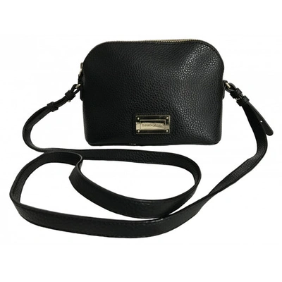 Pre-owned Emporio Armani Clutch Bag In Black