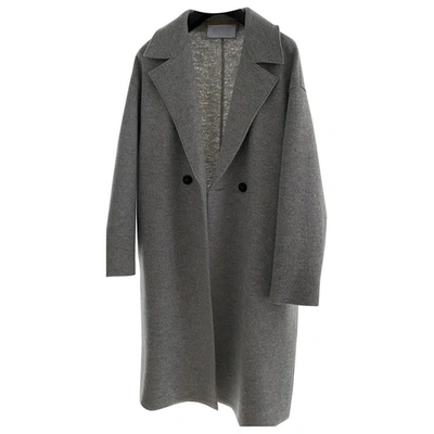 Pre-owned Harris Wharf London Grey Wool Coat