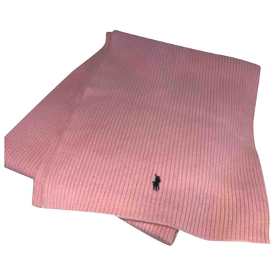 Pre-owned Polo Ralph Lauren Wool Stole In Pink