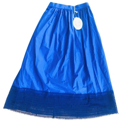 Pre-owned Thierry Colson Mid-length Skirt In Blue