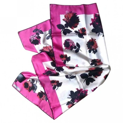 Pre-owned Prada Pink Silk Scarf