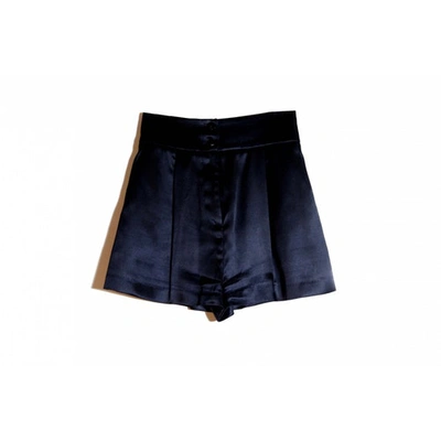 Pre-owned Blumarine Black Silk Shorts