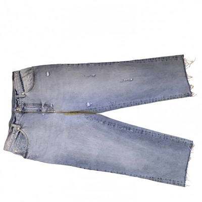Pre-owned Alexander Mcqueen Blue Denim - Jeans Jeans