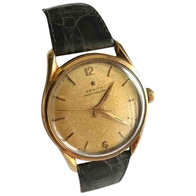 Pre-owned Zenith Yellow Yellow Gold Watch