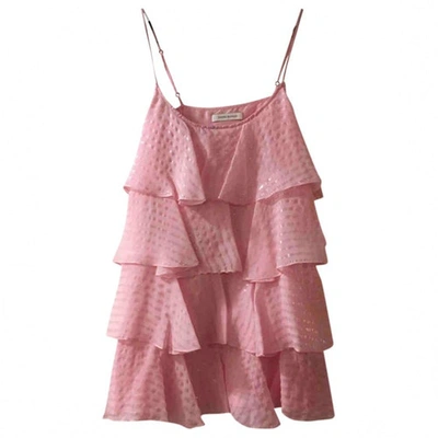 Pre-owned Pierre Balmain Silk Mini Dress In Pink