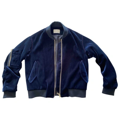 Pre-owned Velvet Jacket In Blue