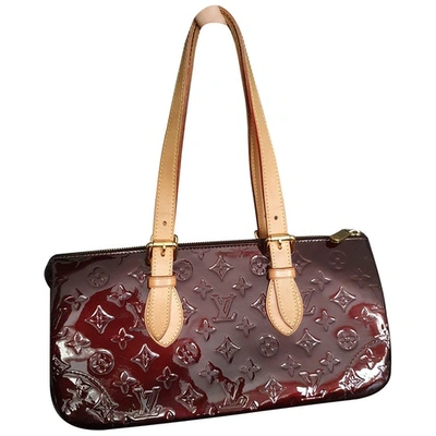 Louis Vuitton Rosewood Burgundy Patent Leather Shoulder Bag (Pre-Owned
