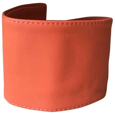 Pre-owned Designers Remix Leather Belt In Orange