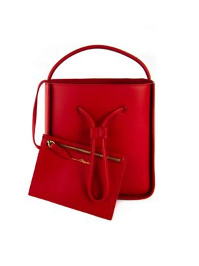 Shop 3.1 Phillip Lim / フィリップ リム Small Soleil Leather Bucket Bag In Red