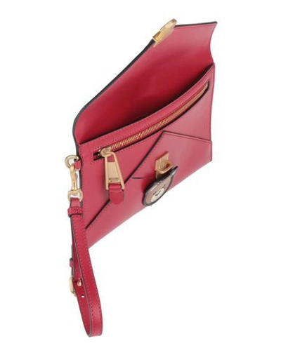 Shop Moschino Handbags In Maroon