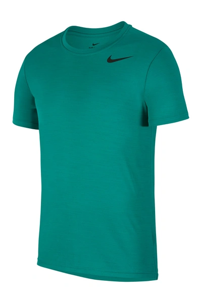 Shop Nike Super Set Dri-fit T-shirt In 370 Nepgre/black
