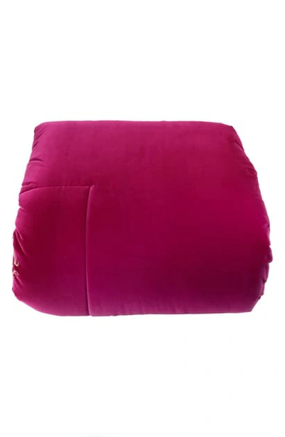 Shop Roberto Cavalli Venezia Silk Comforter In Pink