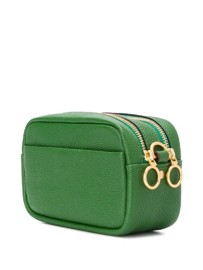 Shop Tory Burch Perry Leather Mini Bag In Green