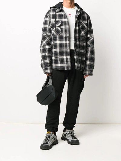 Shop Off-white Check Shirt In Black