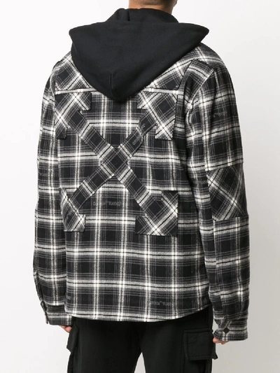 Shop Off-white Check Shirt In Black
