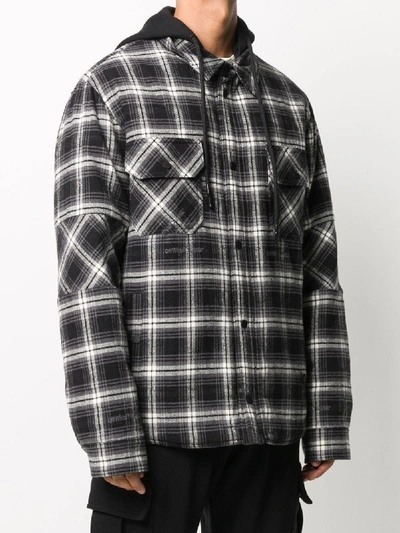Shop Off-white Check Shirt In Black