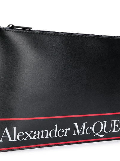 Shop Alexander Mcqueen Logo Backpack In Black