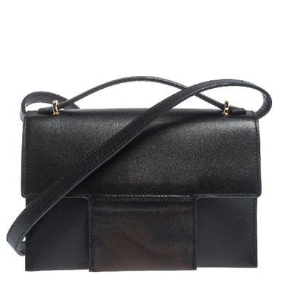 Pre-owned Tom Ford Black Leather Flap Crossbody Bag
