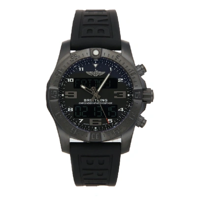 Pre-owned Breitling Black Titanium Exospace B55 Vb5510h1/be45 Men's Wristwatch 46 Mm
