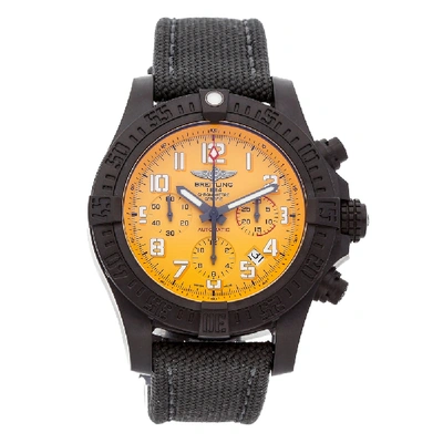 Pre-owned Breitling Yellow Breitlight Avenger Hurricane Xb0180e4/i534 Men's Wristwatch 45 Mm